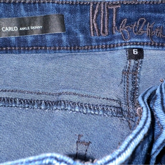 Kut From the Kloth Carlo Ankle Skinny Jeans Size 6P - Picture 6 of 15